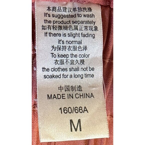 Unbranded Womens Running Shorts Elastic Waist Lined Leggings Stretch Orange Sz M - Picture 6 of 7